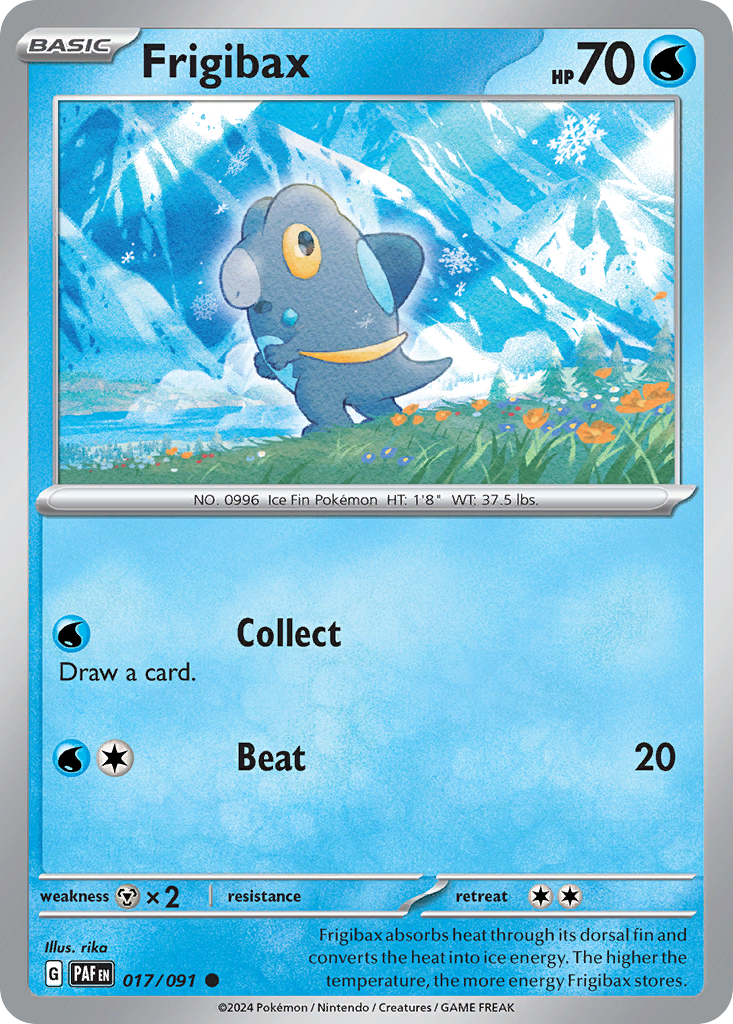 Frigibax 17/91 — English Pokémon Paldean Fates (2024)