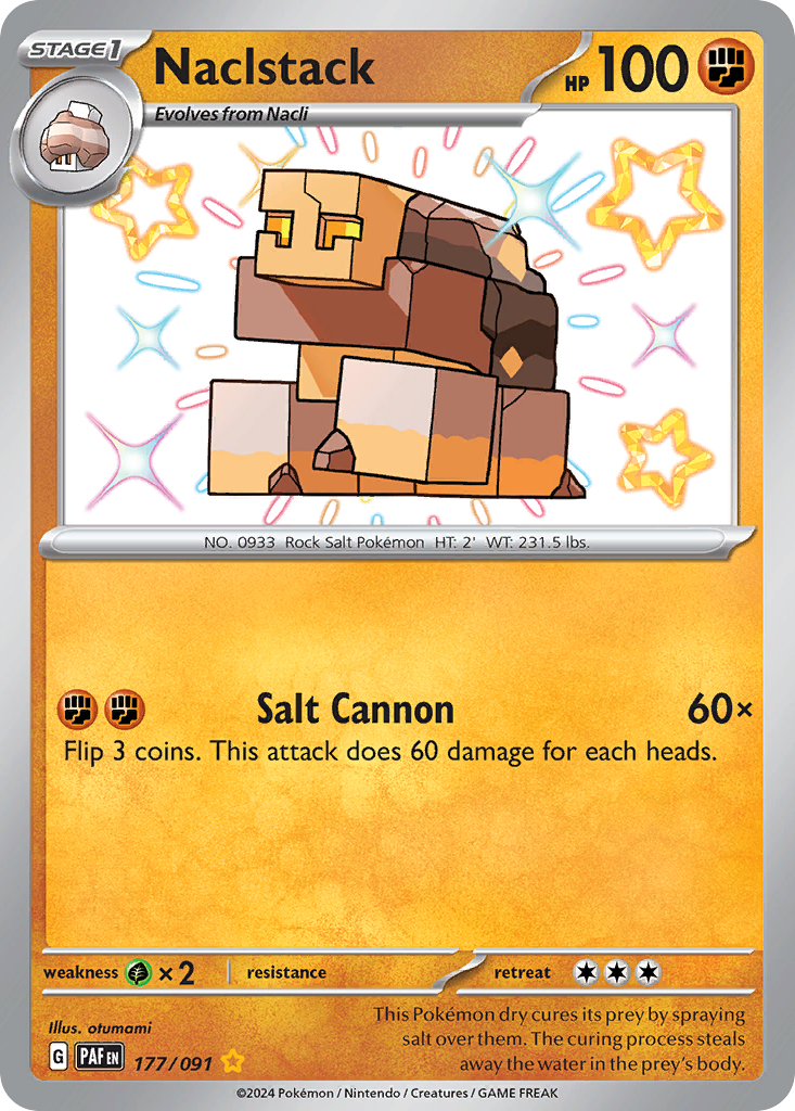 Naclstack 177/91 — English Pokémon Paldean Fates (2024)