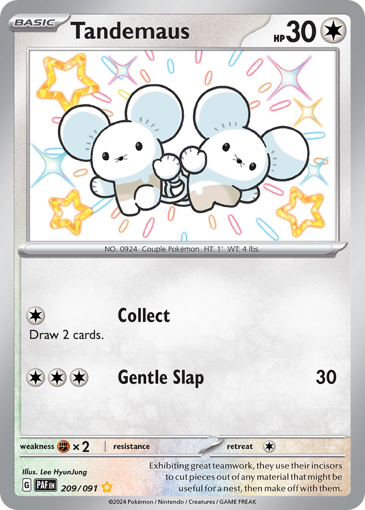 Tandemaus 209/91 — English Pokémon Paldean Fates (2024)