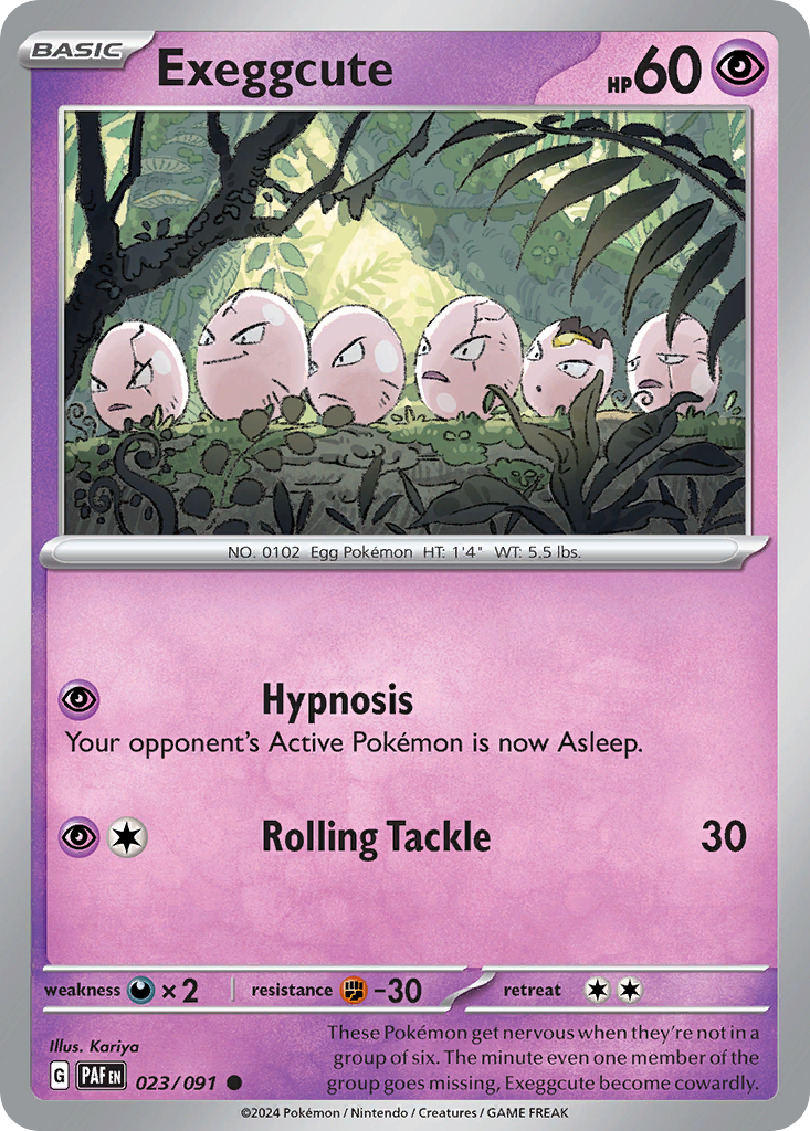 Exeggcute 23/91 — English Pokémon Paldean Fates (2024)