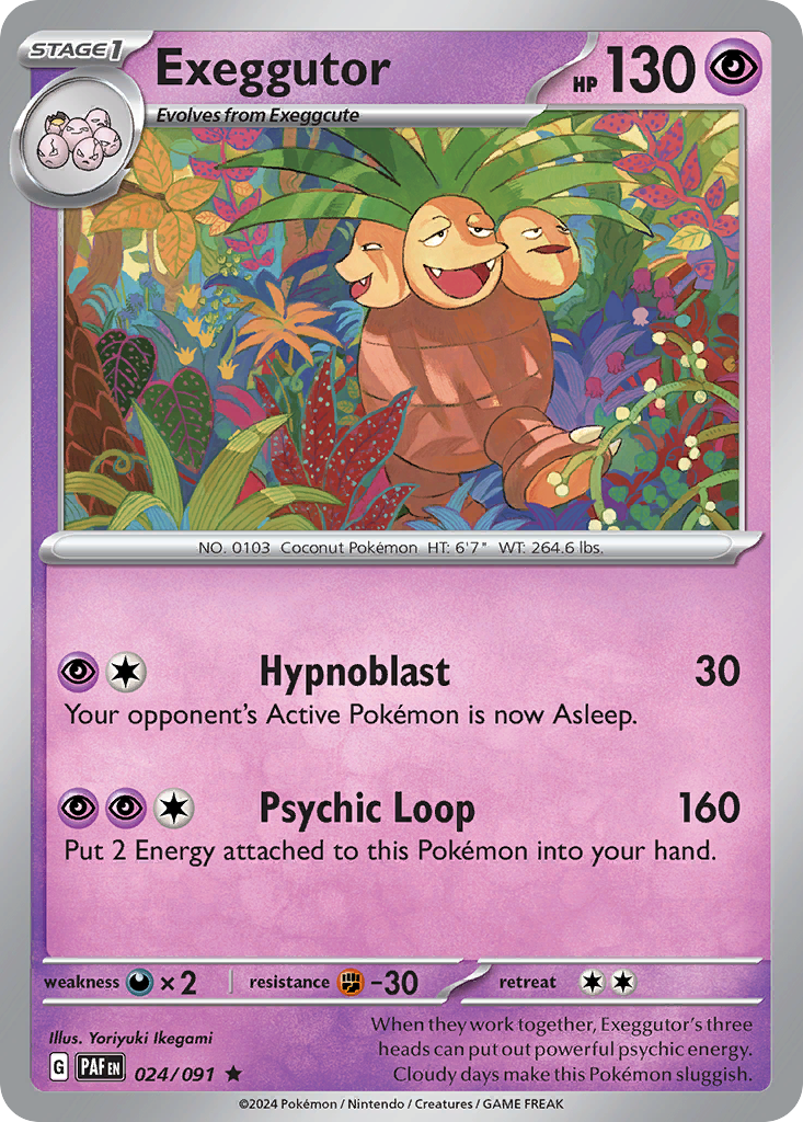 Exeggutor 24/91 — English Pokémon Paldean Fates (2024)