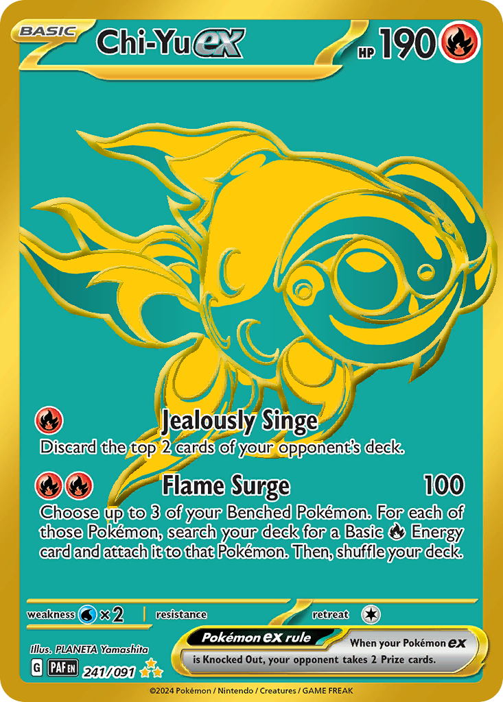 Chi-Yu ex 241/91 — English Pokémon Paldean Fates (2024)
