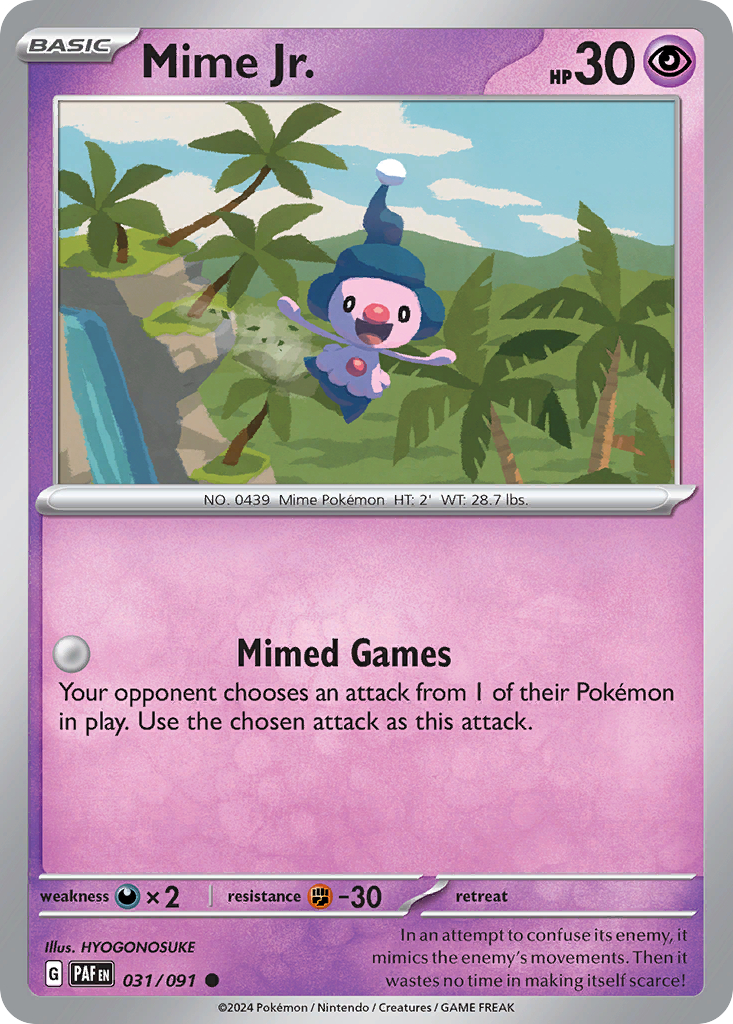 Mime Jr. 31/91 — English Pokémon Paldean Fates (2024)