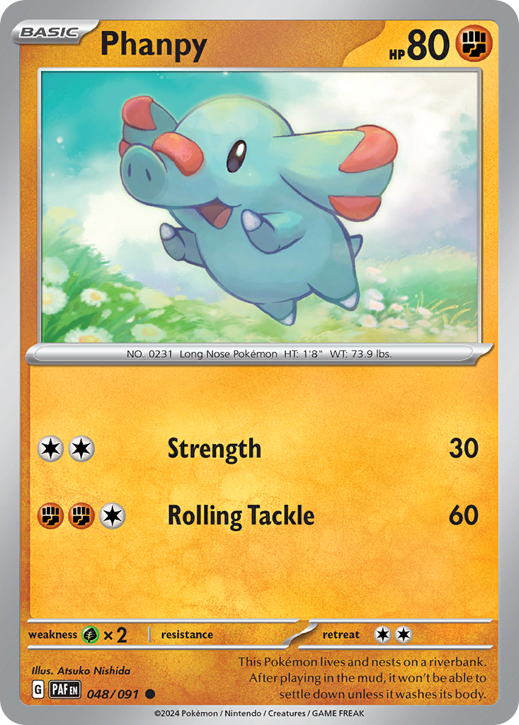 Phanpy 48/91 — English Pokémon Paldean Fates (2024)