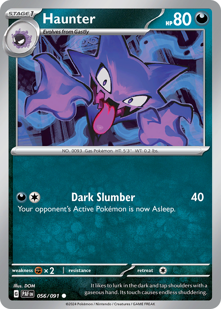 Haunter 56/91 — English Pokémon Paldean Fates (2024)