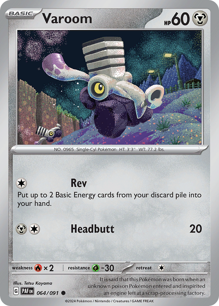 Varoom 64/91 — English Pokémon Paldean Fates (2024)