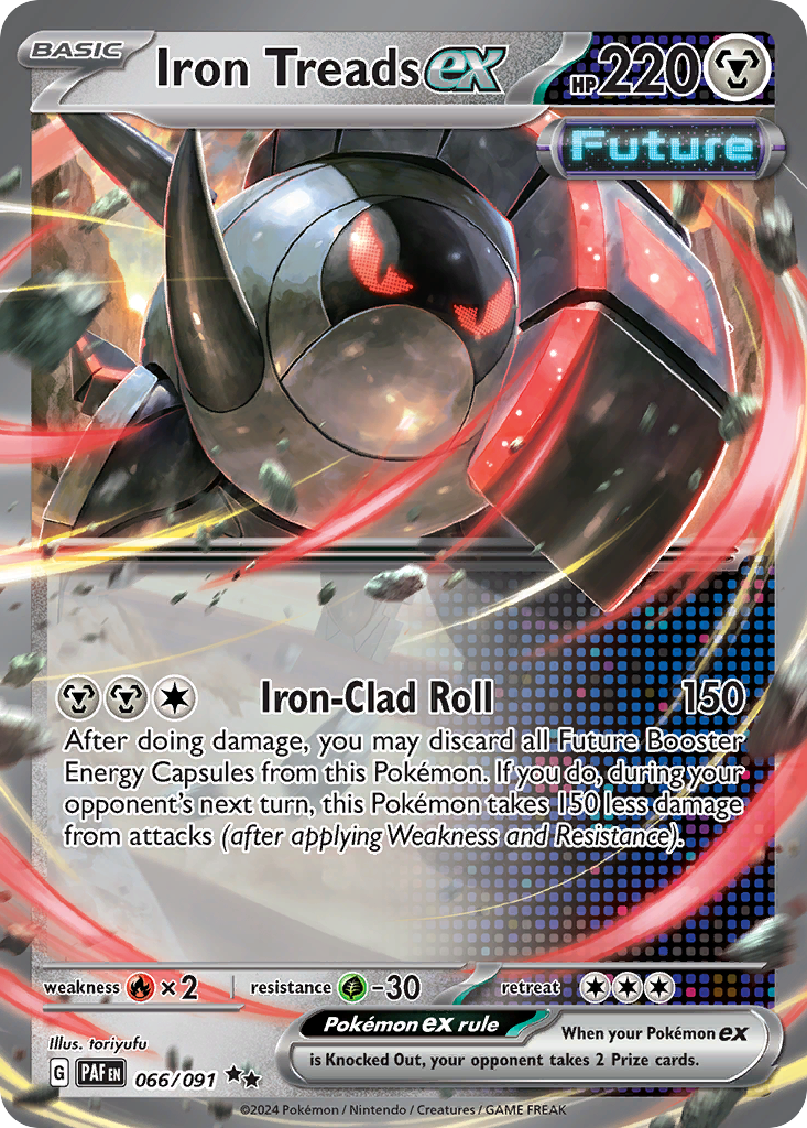 Iron Treads ex 66/91 — English Pokémon Paldean Fates (2024)