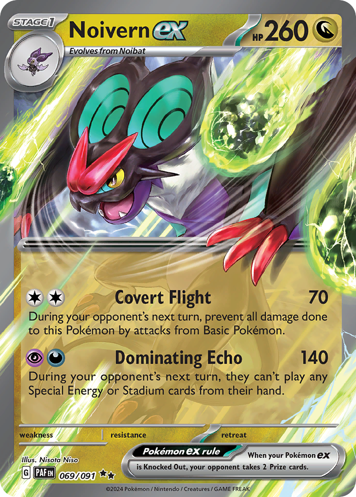 Noivern ex 69/91 — English Pokémon Paldean Fates (2024)