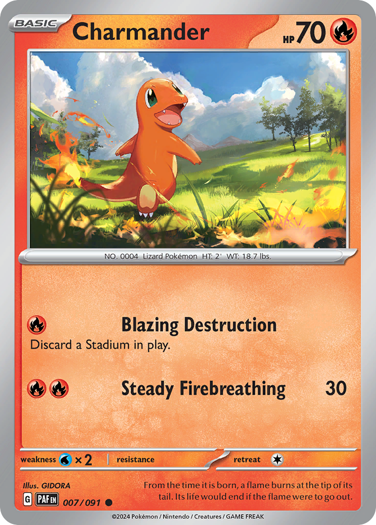 Charmander 7/91 — English Pokémon Paldean Fates (2024)