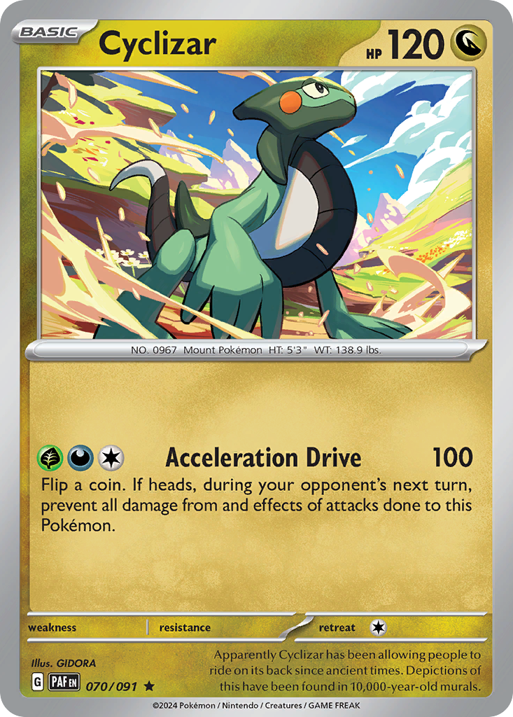 Cyclizar 70/91 — English Pokémon Paldean Fates (2024)