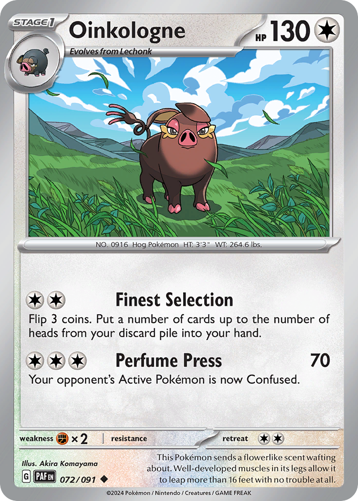 Oinkologne 72/91 — English Pokémon Paldean Fates (2024)