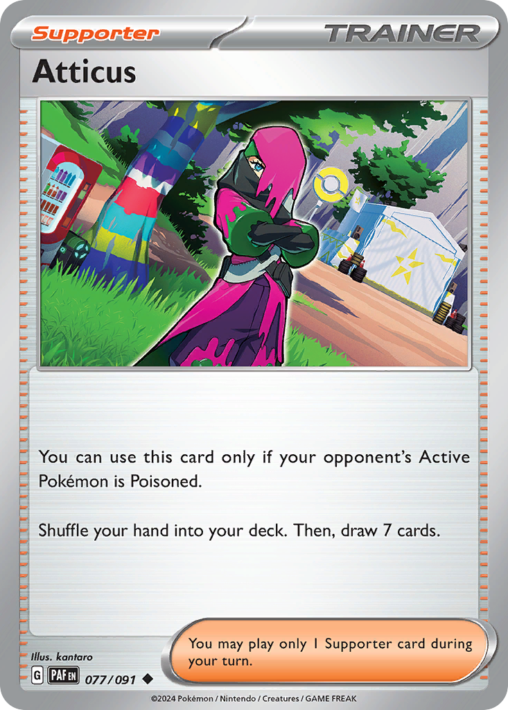 Atticus 77/91 — English Pokémon Paldean Fates (2024)