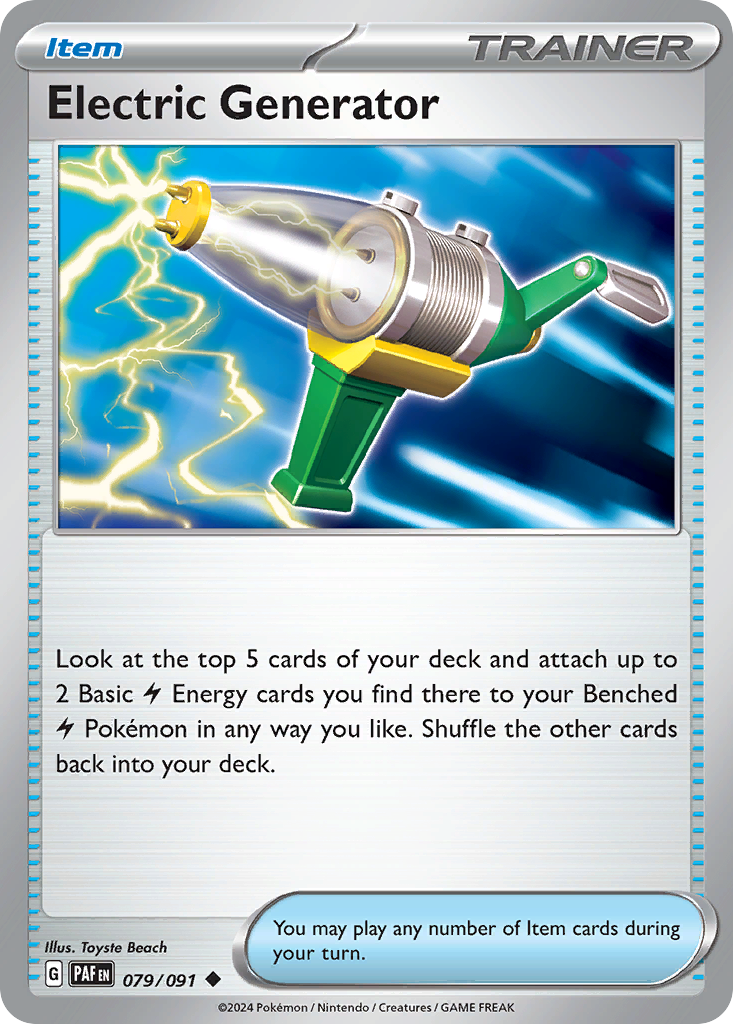 Electric Generator 79/91 — English Pokémon Paldean Fates (2024)