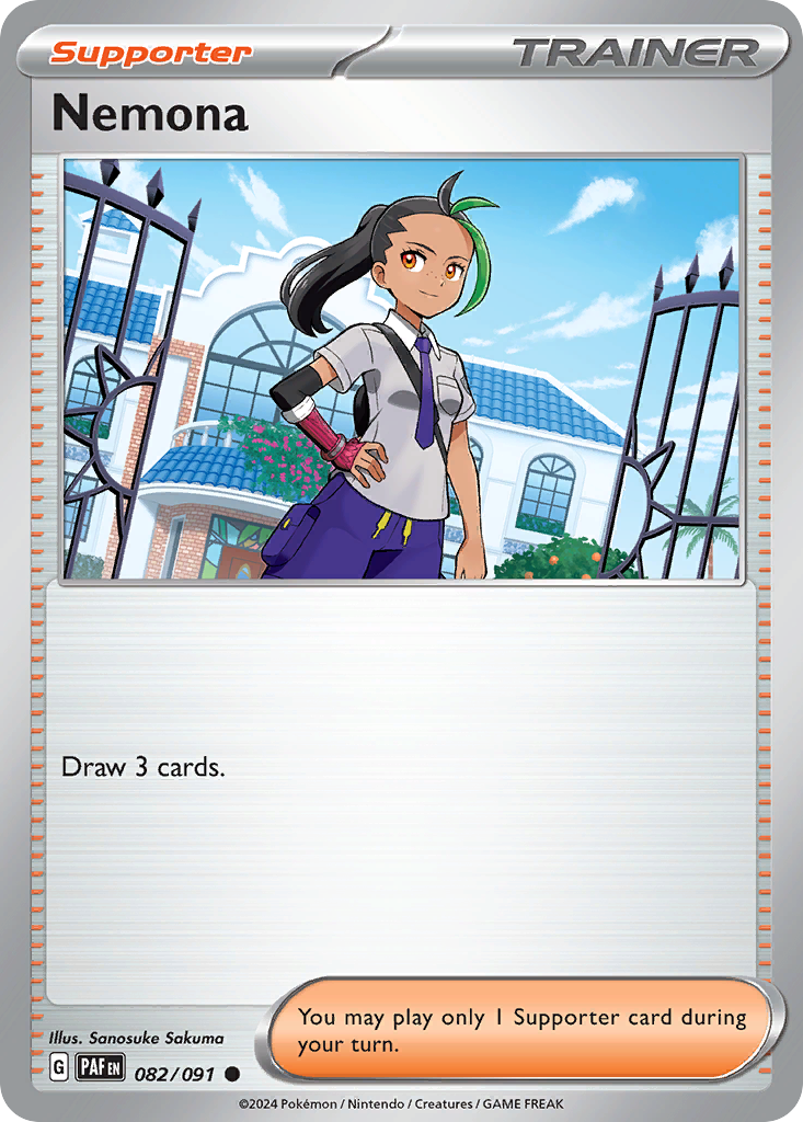 Nemona 82/91 — English Pokémon Paldean Fates (2024)