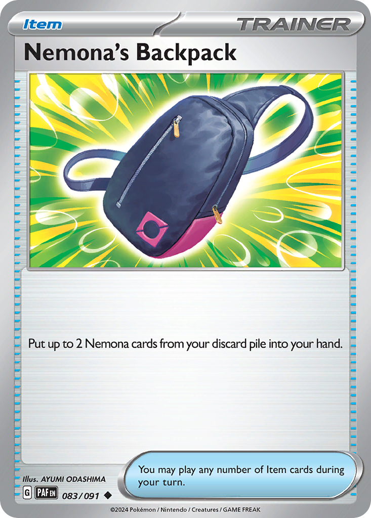 Nemona's Backpack 83/91 — English Pokémon Paldean Fates (2024)