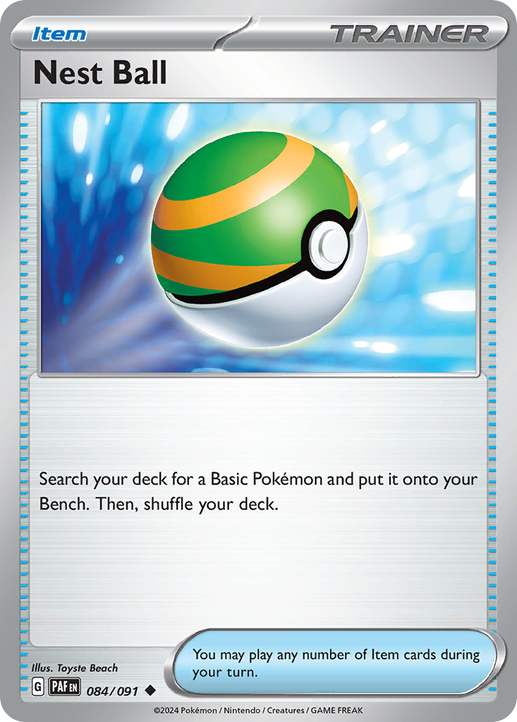 Nest Ball 84/91 — English Pokémon Paldean Fates (2024)