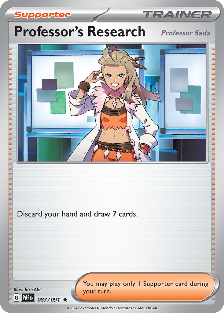 Professor's Research 87/91 — English Pokémon Paldean Fates (2024)