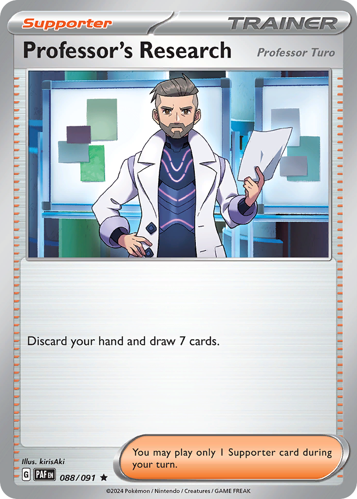 Professor's Research 88/91 — English Pokémon Paldean Fates (2024)