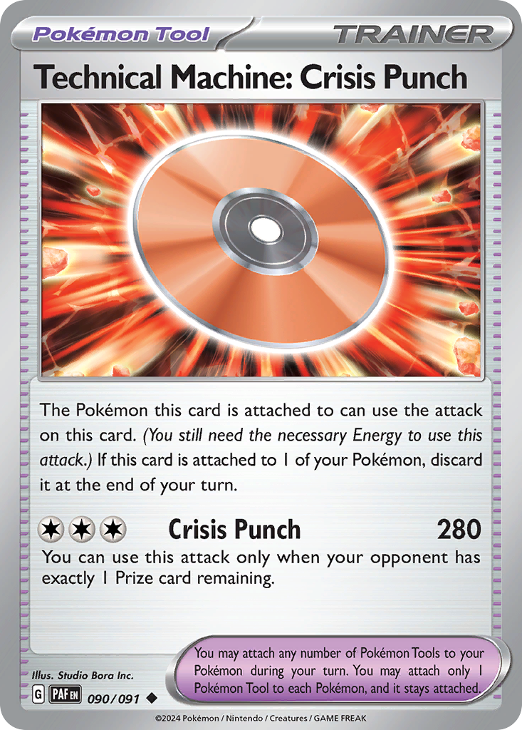 Technical Machine: Crisis Punch 90/91 — English Pokémon Paldean Fates (2024)