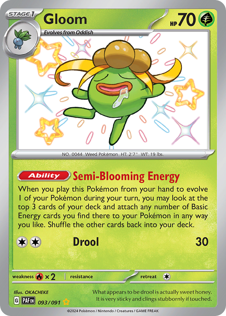 Gloom 93/91 — English Pokémon Paldean Fates (2024)