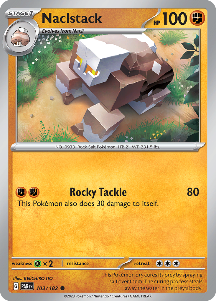 Naclstack 103/182 — English Pokémon Paradox Rift (2023)