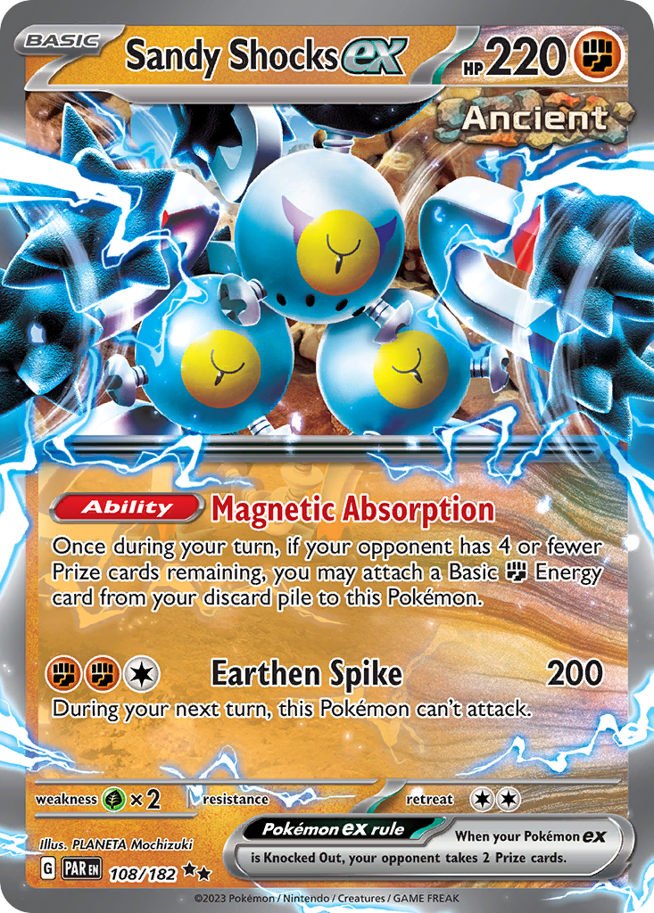 Sandy Shocks ex 108/182 — English Pokémon Paradox Rift (2023)