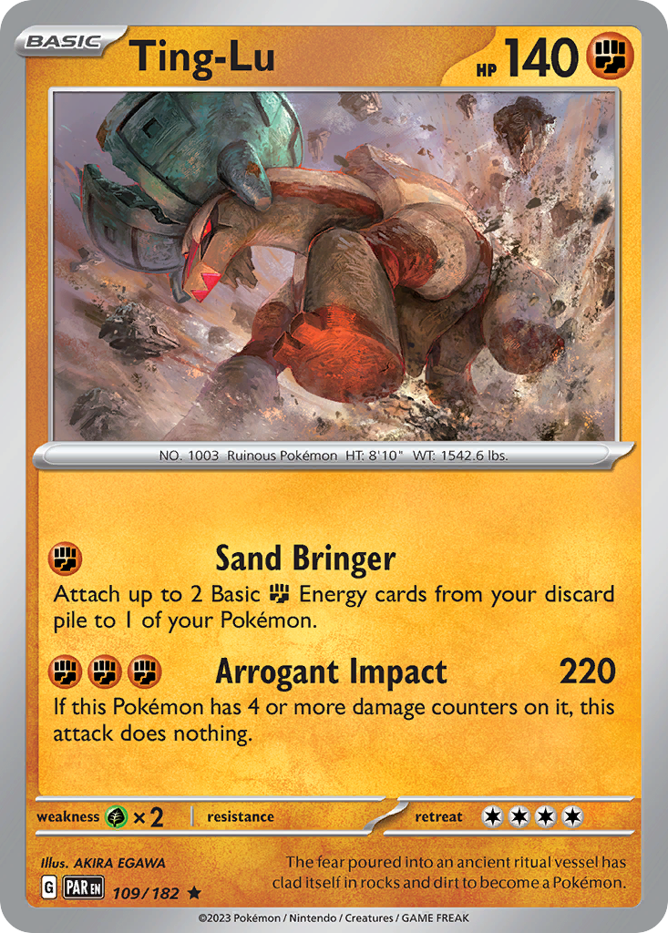 Ting-Lu 109/182 — English Pokémon Paradox Rift (2023)