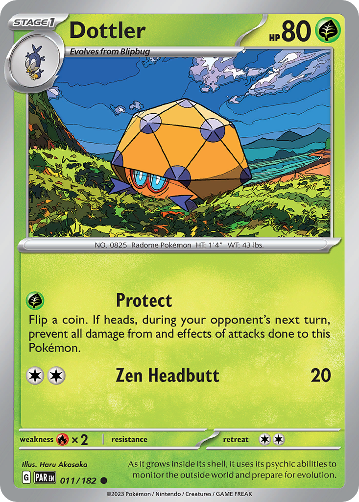 Dottler 11/182 — English Pokémon Paradox Rift (2023)