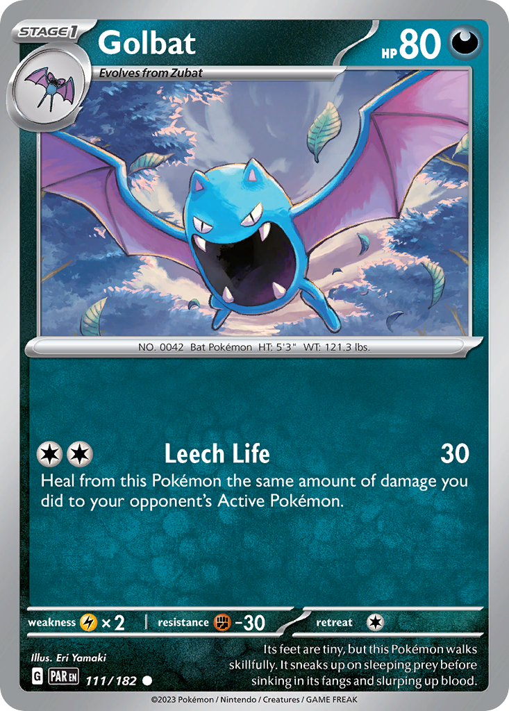 Golbat 111/182 — English Pokémon Paradox Rift (2023)