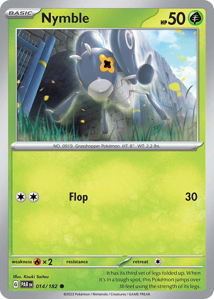 Nymble 14/182 — English Pokémon Paradox Rift (2023)