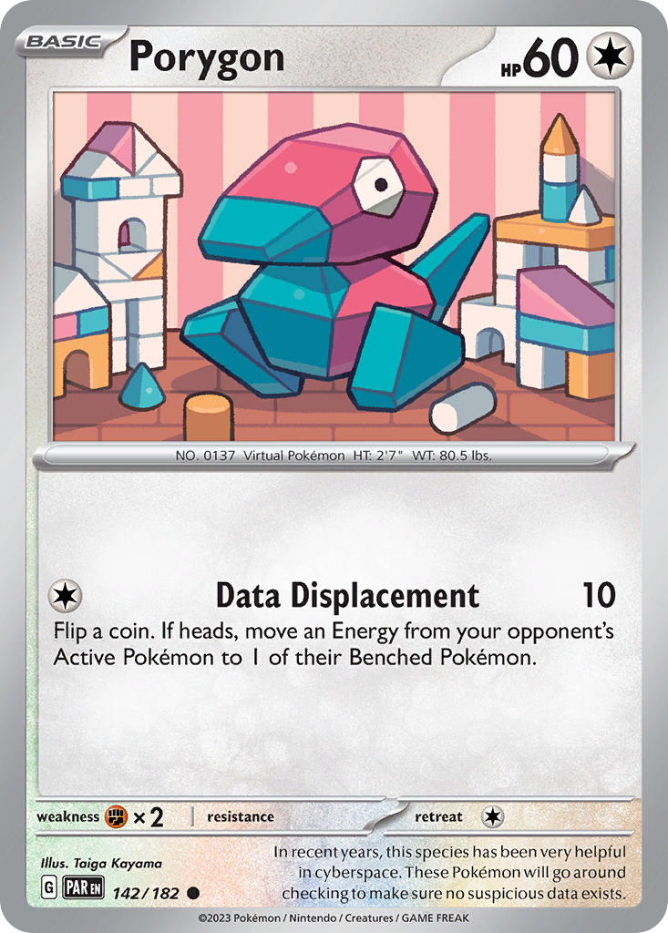 Porygon 142/182 — English Pokémon Paradox Rift (2023)