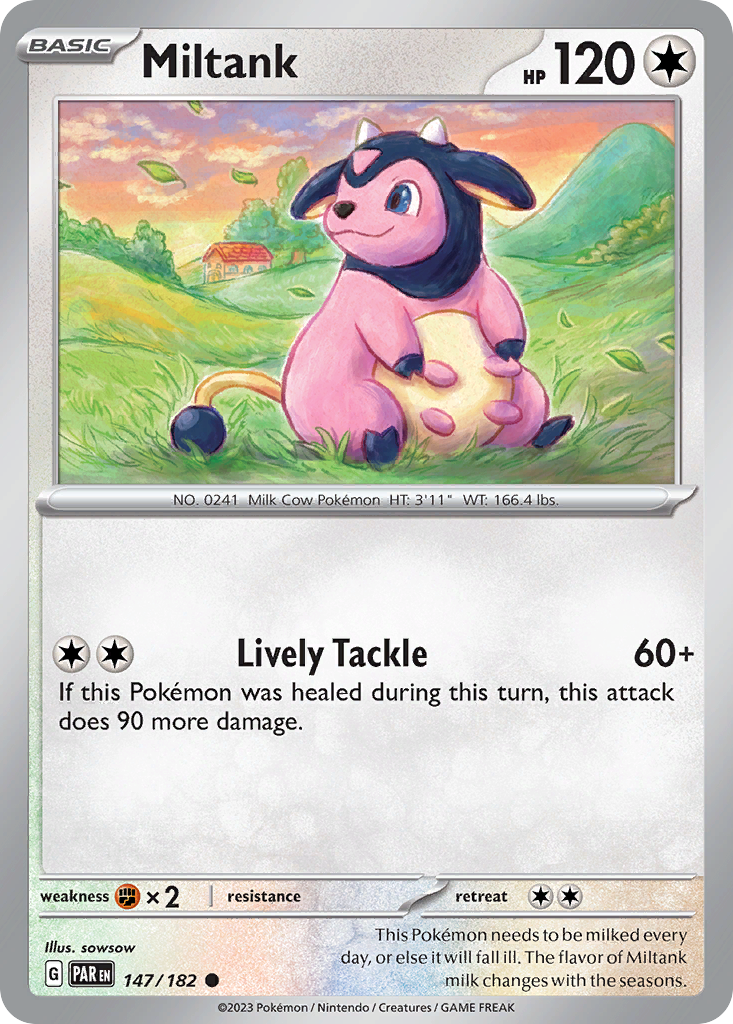 Miltank 147/182 — English Pokémon Paradox Rift (2023)