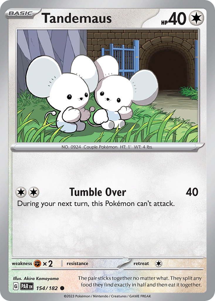 Tandemaus 154/182 — English Pokémon Paradox Rift (2023)