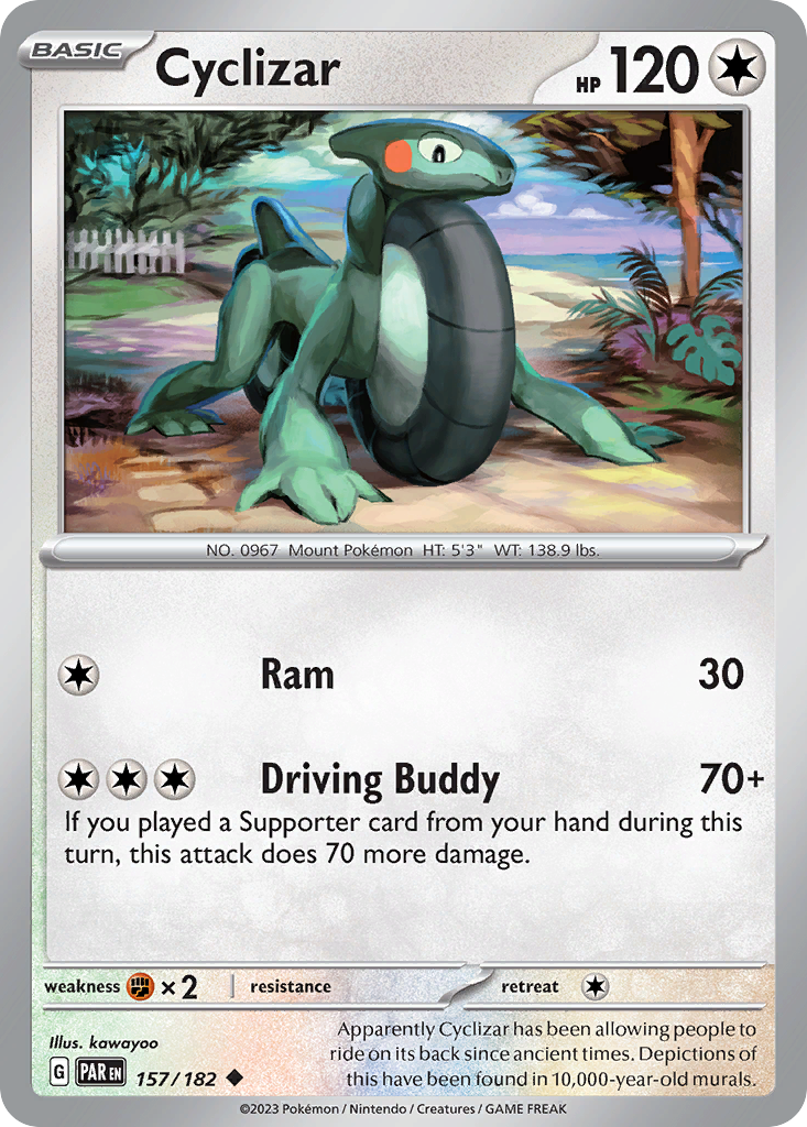 Cyclizar 157/182 — English Pokémon Paradox Rift (2023)