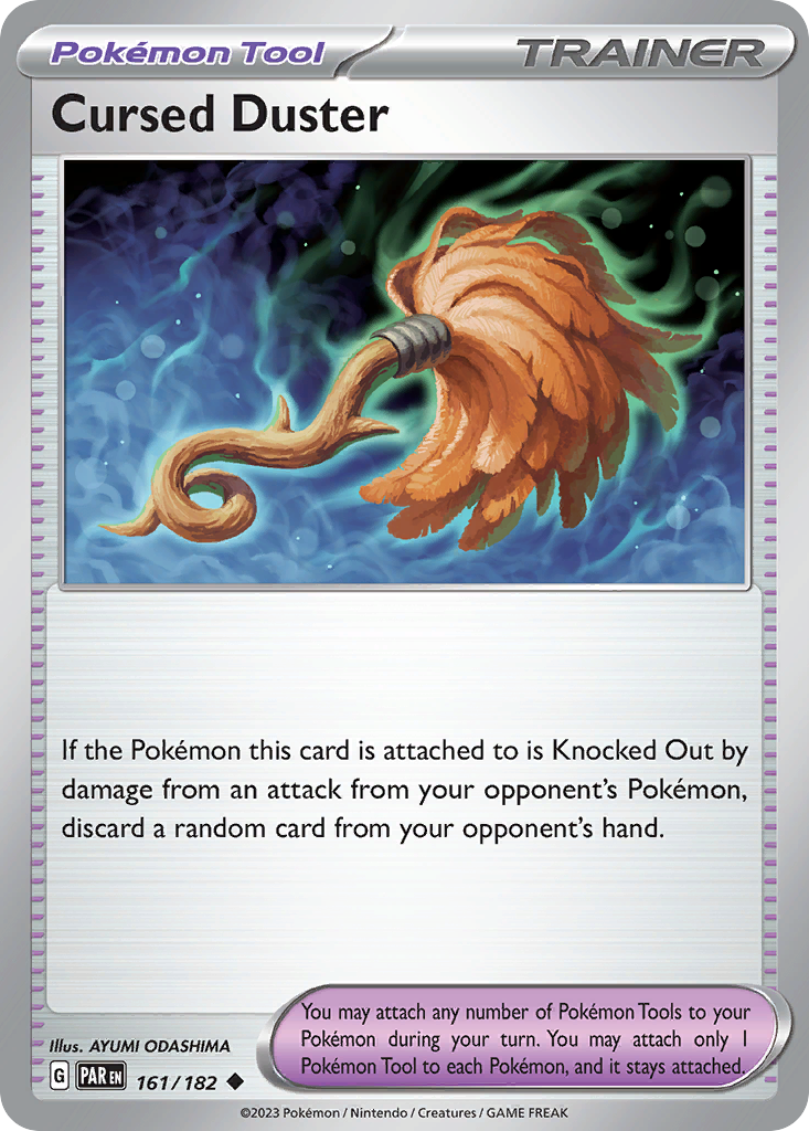 Cursed Duster 161/182 — English Pokémon Paradox Rift (2023)