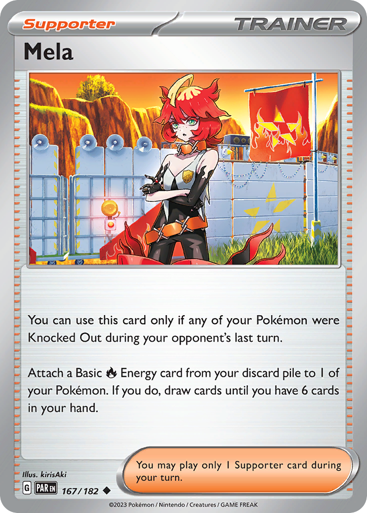 Mela 167/182 — English Pokémon Paradox Rift (2023)