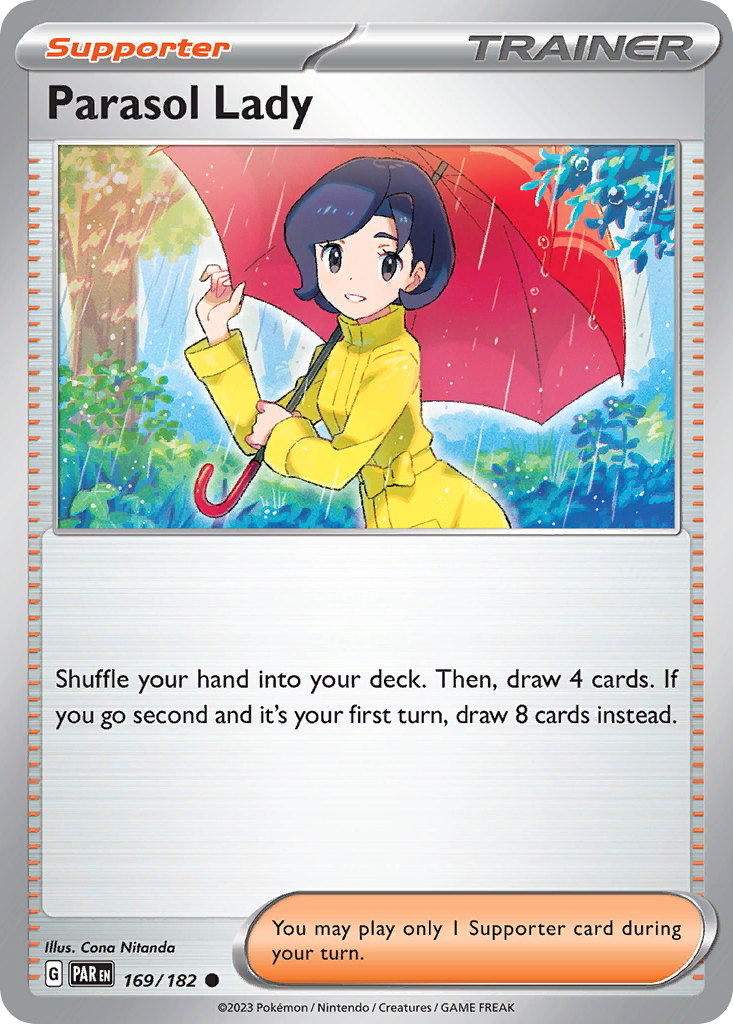 Parasol Lady 169/182 — English Pokémon Paradox Rift (2023)