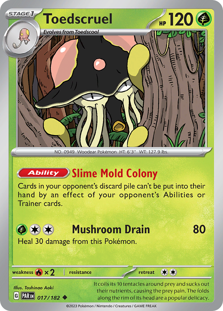 Toedscruel 17/182 — English Pokémon Paradox Rift (2023)