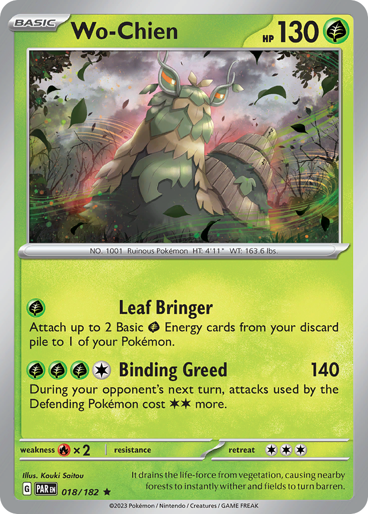 Wo-Chien 18/182 — English Pokémon Paradox Rift (2023)