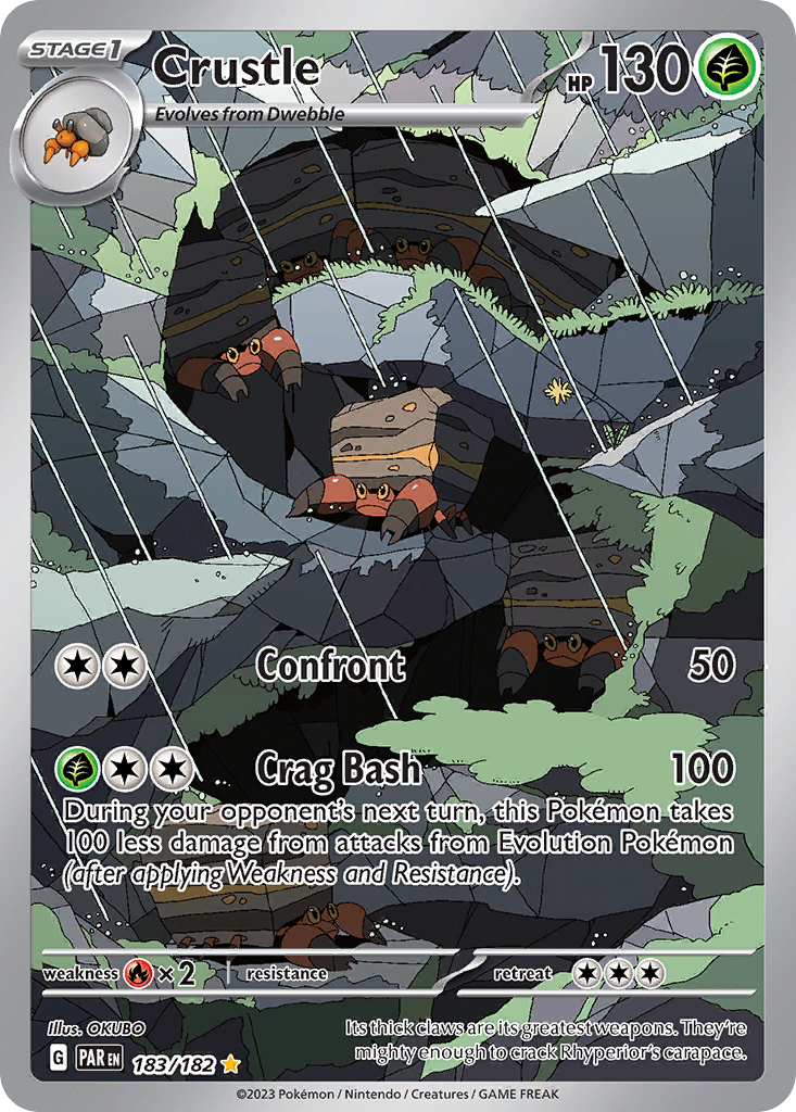 Crustle 183/182 — English Pokémon Paradox Rift (2023)