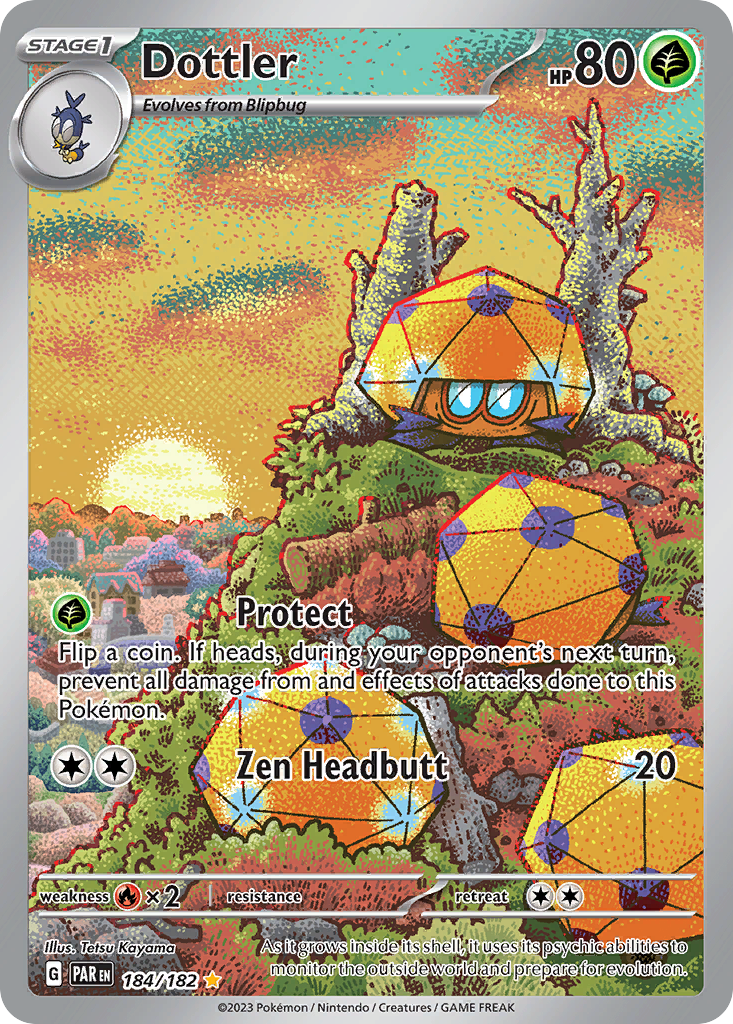 Dottler 184/182 — English Pokémon Paradox Rift (2023)