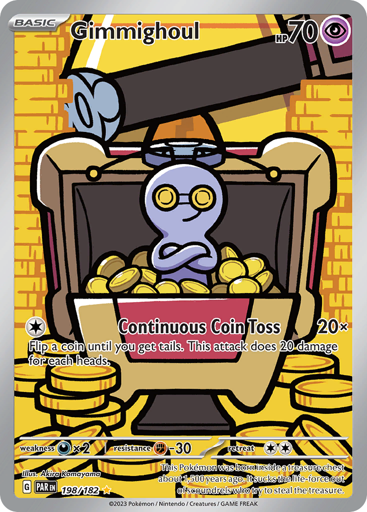 Gimmighoul 198/182 — English Pokémon Paradox Rift (2023)