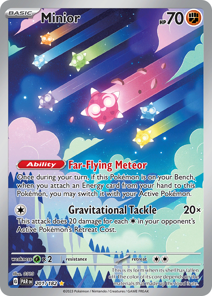 Minior 201/182 — English Pokémon Paradox Rift (2023)