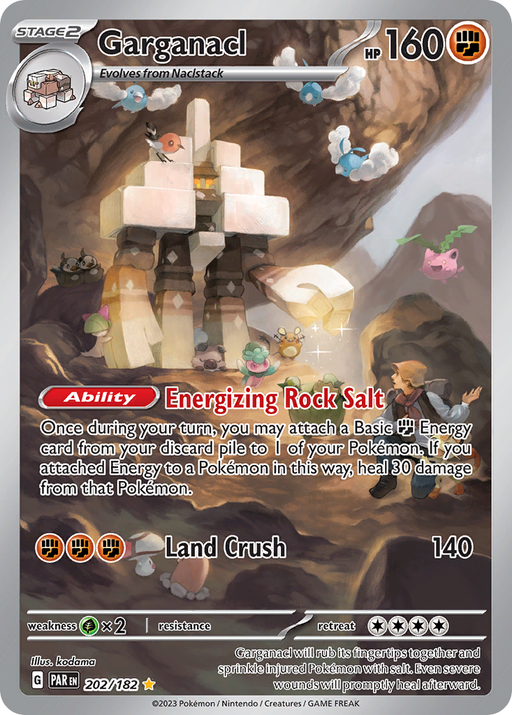 Garganacl 202/182 — English Pokémon Paradox Rift (2023)