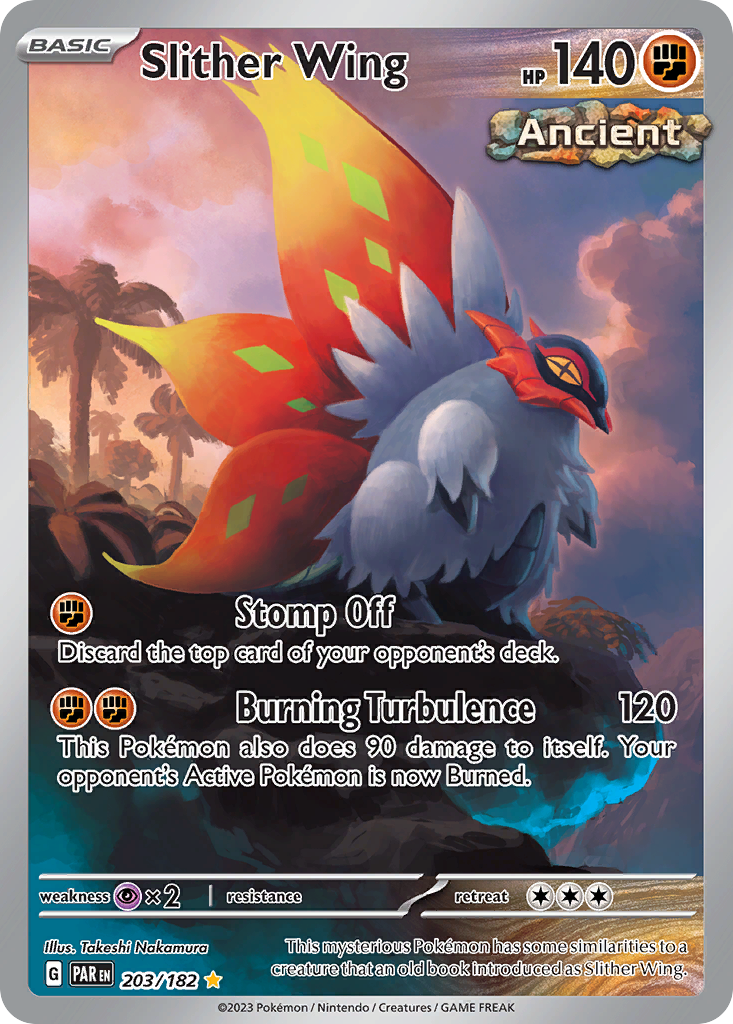 Slither Wing 203/182 — English Pokémon Paradox Rift (2023)