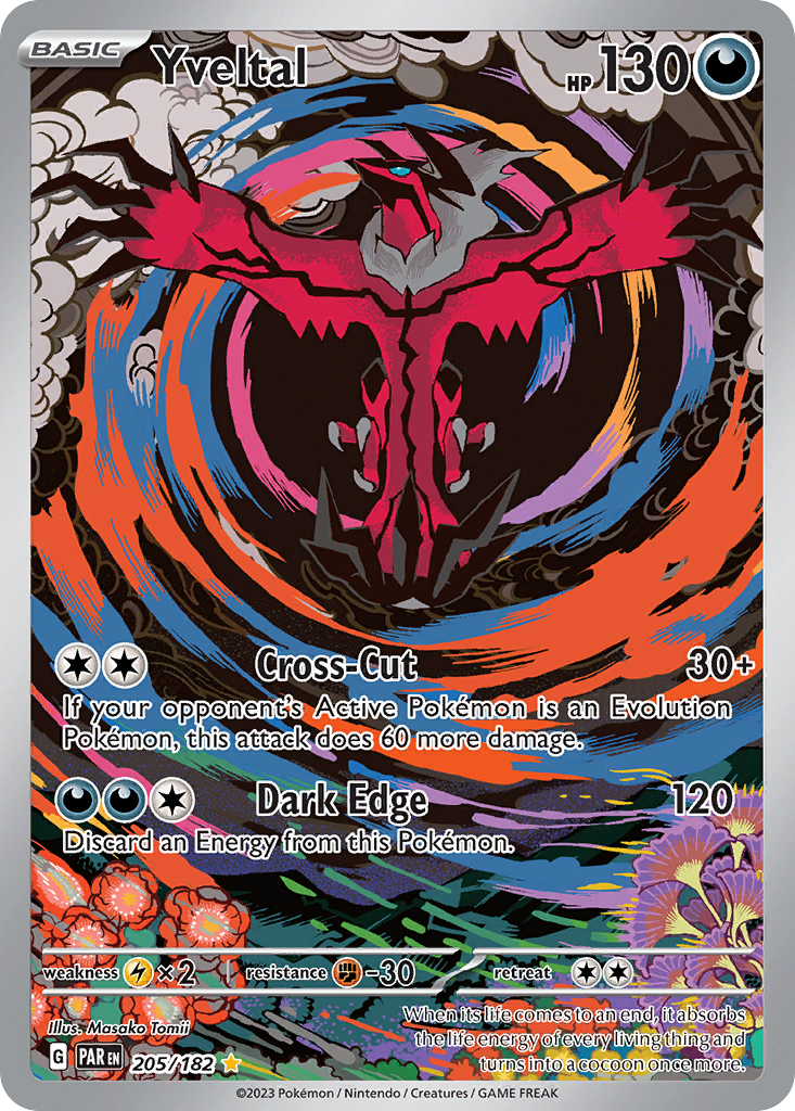 Yveltal 205/182 — English Pokémon Paradox Rift (2023)