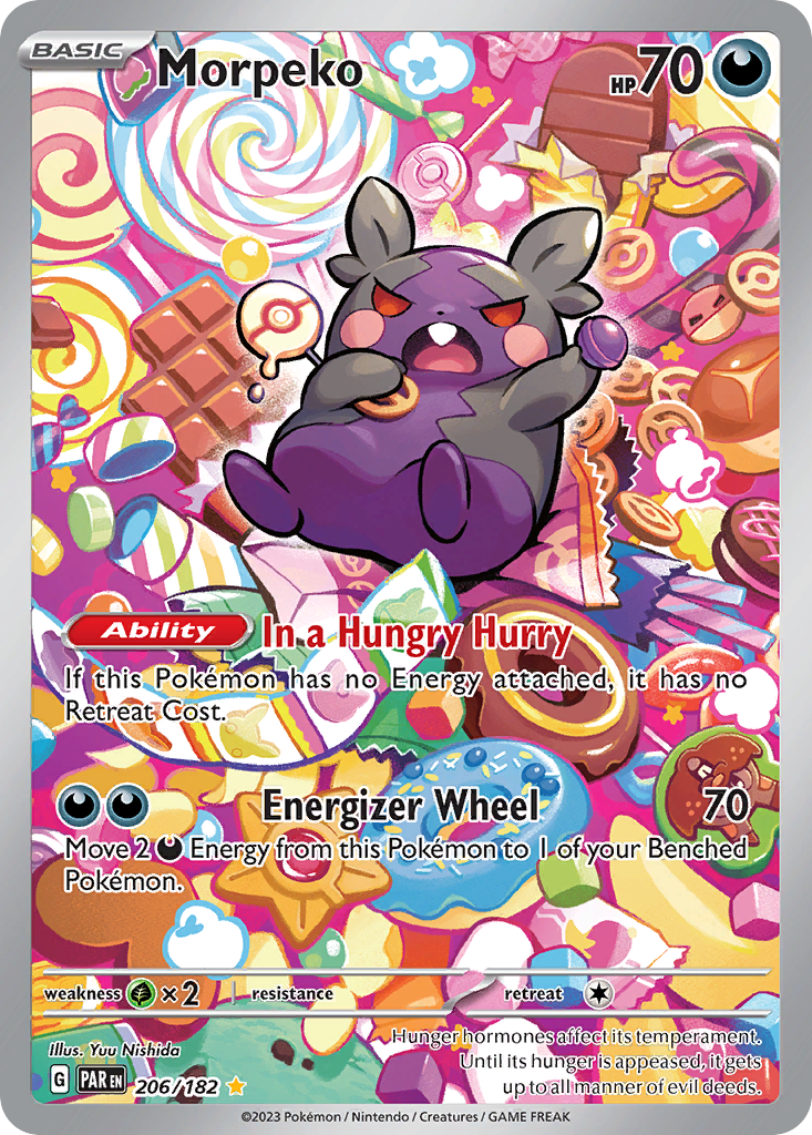 Morpeko 206/182 — English Pokémon Paradox Rift (2023)