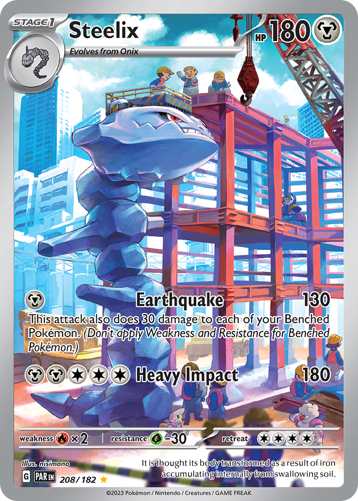 Steelix 208/182 — English Pokémon Paradox Rift (2023)