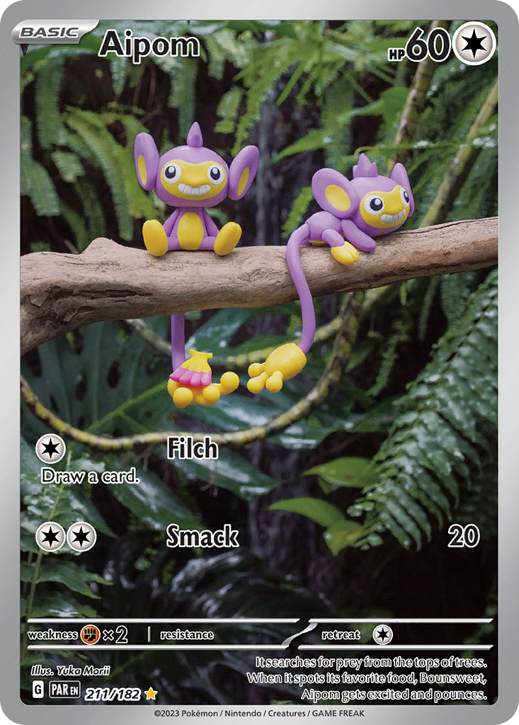 Aipom 211/182 — English Pokémon Paradox Rift (2023)