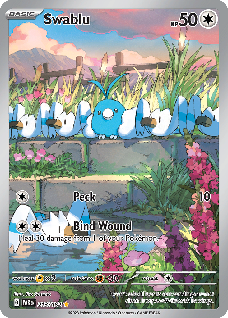 Swablu 213/182 — English Pokémon Paradox Rift (2023)